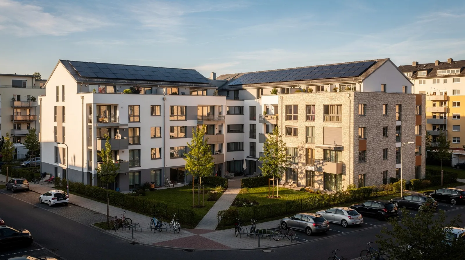 Energy Sharing nach § 42c EnWG: Mehrfamilienhäuser mit Photovoltaik liefern Solarstrom an die Nachbarschaft